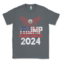 Charcoal Heather trump 2024 take america back Classic Tee - artisFamous