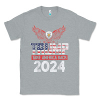 Heather Grey trump 2024 take america back Classic Tee - artisFamous