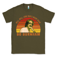 Army Green Bo Burnham T-shirt, Well, Well. Look Who's Inside Again Classic Tee - artisFamous