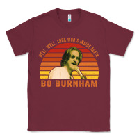 Burgundy Bo Burnham T-shirt, Well, Well. Look Who's Inside Again Classic Tee - artisFamous