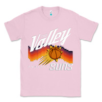 Bubblegum Pink the valley oop phoenix basketball retro sunset basketball t shirt Classic Tee - artisFamous