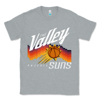 Heather Grey the valley oop phoenix basketball retro sunset basketball t shirt Classic Tee - artisFamous