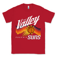 Red the valley oop phoenix basketball retro sunset basketball t shirt Classic Tee - artisFamous