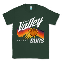 Sports Green the valley oop phoenix basketball retro sunset basketball t shirt Classic Tee - artisFamous