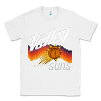 White the valley oop phoenix basketball retro sunset basketball t shirt Classic Tee - artisFamous