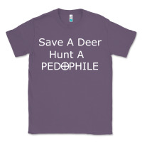 Lavender save a deer   hunt a pedophil Classic Tee - artisFamous