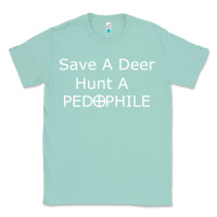 Seafoam save a deer   hunt a pedophil Classic Tee - artisFamous