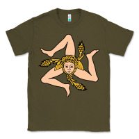 Army Green sicilian triskelion Classic Tee - artisFamous