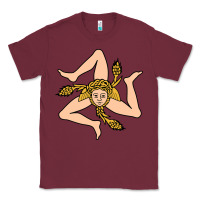 Burgundy sicilian triskelion Classic Tee - artisFamous