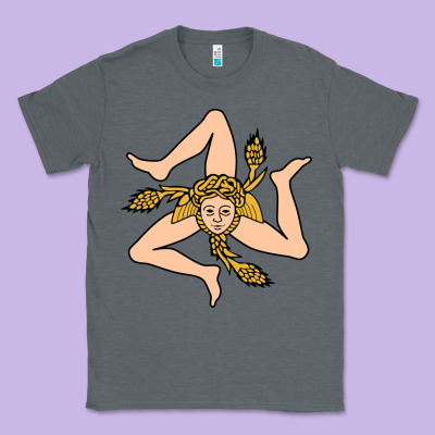 Sicilian Triskelion Classic Tee Designed By Artisfamous