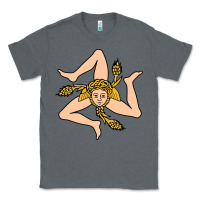 Charcoal Heather sicilian triskelion Classic Tee - artisFamous