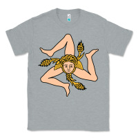 Heather Grey sicilian triskelion Classic Tee - artisFamous