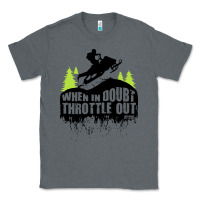 Charcoal Heather snowmobile throttle Classic Tee - artisFamous