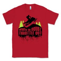 Red snowmobile throttle Classic Tee - artisFamous