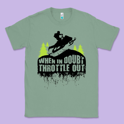 Snowmobile Throttle Classic Tee Designed By Artisfamous