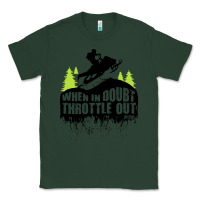 Sports Green snowmobile throttle Classic Tee - artisFamous