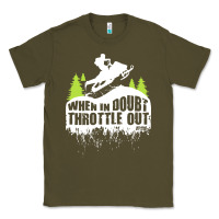 Army Green snowmobile throttle Classic Tee - artisFamous