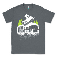 Charcoal Heather snowmobile throttle Classic Tee - artisFamous