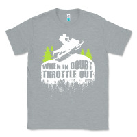 Heather Grey snowmobile throttle Classic Tee - artisFamous