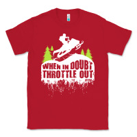 Red snowmobile throttle Classic Tee - artisFamous