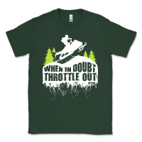 Sports Green snowmobile throttle Classic Tee - artisFamous