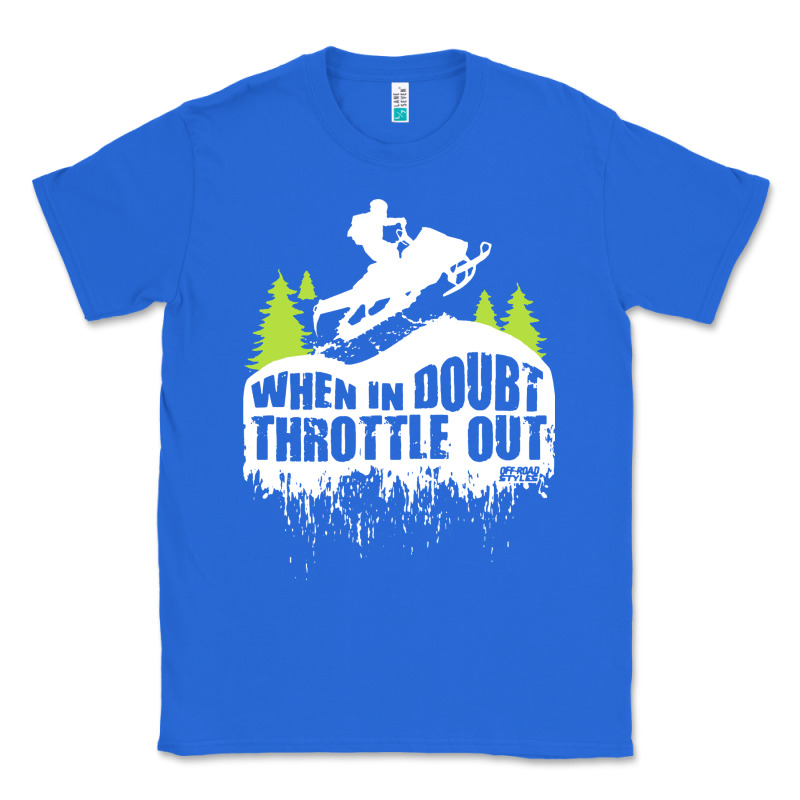 Snowmobile Throttle Classic Tee by artisFamous | Teevron