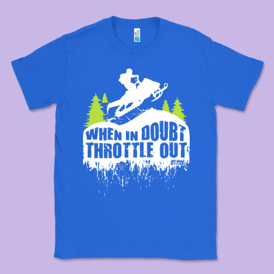 Snowmobile Throttle Classic Tee Designed By Artisfamous