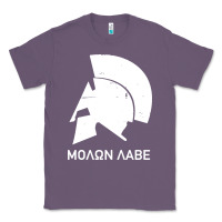 Lavender spartan helmet Classic Tee - artisFamous