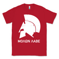 Red spartan helmet Classic Tee - artisFamous