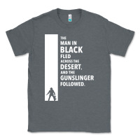 Charcoal Heather the man in black fled across the desert Classic Tee - artisFamous