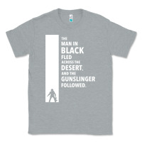 Heather Grey the man in black fled across the desert Classic Tee - artisFamous