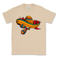 Mushroom maracas sombrero mexican Classic Tee - artisFamous