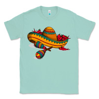 Seafoam maracas sombrero mexican Classic Tee - artisFamous