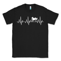 Black heartbeat recumbent bicycle bike cyclist biking Classic Tee - artisFamous