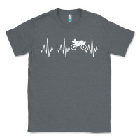 Charcoal Heather heartbeat recumbent bicycle bike cyclist biking Classic Tee - artisFamous