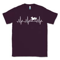 Plum heartbeat recumbent bicycle bike cyclist biking Classic Tee - artisFamous