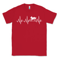 Red heartbeat recumbent bicycle bike cyclist biking Classic Tee - artisFamous