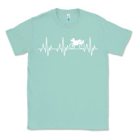 Seafoam heartbeat recumbent bicycle bike cyclist biking Classic Tee - artisFamous