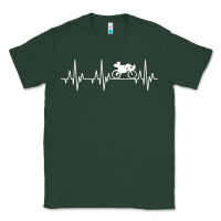 Sports Green heartbeat recumbent bicycle bike cyclist biking Classic Tee - artisFamous