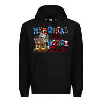 Black memorial day honor and remember Premium Hoodie - AdoDesignShop