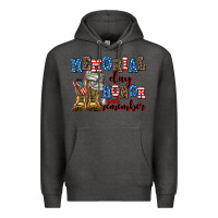 Charcoal Heather memorial day honor and remember Premium Hoodie - AdoDesignShop