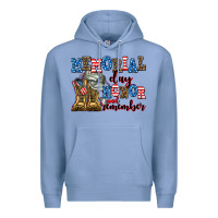 Colony Blue memorial day honor and remember Premium Hoodie - AdoDesignShop