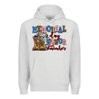 Dove Grey memorial day honor and remember Premium Hoodie - AdoDesignShop
