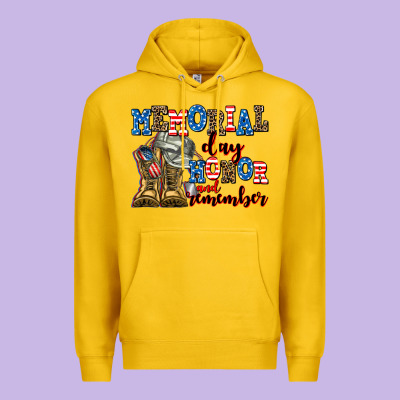 Memorial Day Honor And Remember Premium Hoodie Designed By Adodesignshop