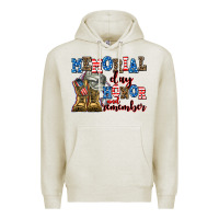 Oatmeal Heather memorial day honor and remember Premium Hoodie - AdoDesignShop