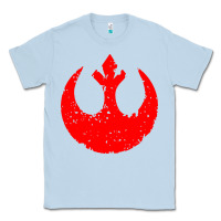 Dusty Blue distressed rebel alliance symbol Classic Tee - artisFamous