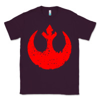 Plum distressed rebel alliance symbol Classic Tee - artisFamous
