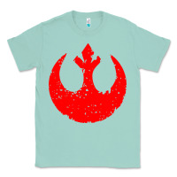 Seafoam distressed rebel alliance symbol Classic Tee - artisFamous