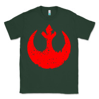 Sports Green distressed rebel alliance symbol Classic Tee - artisFamous