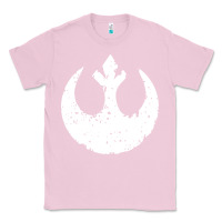 Bubblegum Pink distressed rebel alliance symbol Classic Tee - artisFamous